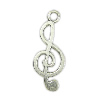 Musical Instrument Shaped Zinc Alloy Pendants, plated nickel, lead & cadmium free Approx 2.5mm, Approx 