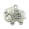Zinc Alloy Animal Pendants, Elephant, plated nickel, lead & cadmium free Approx 1mm, Approx 
