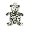 Zinc Alloy Animal Pendants, Bear, plated nickel, lead & cadmium free Approx 2mm, Approx 