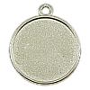 Zinc Alloy Pendant Cabochon Setting, Coin cadmium free Approx 3mm, Inner Approx 20mm, Approx 