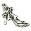 Zinc Alloy Shoes Pendants nickel, lead & cadmium free Approx 2mm, Approx 