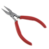 Ferronickel Flat Nose Plier, with Plastic, red 