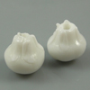 Plant Lampwork Beads, Garlic, white Approx 2mm 