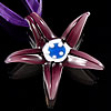 Murano Schmuck Halskette, Lampwork, mit Band, Blume, 50x50mm, Länge:16.5 ZollInch, verkauft von Strang