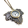 Watch Necklace, Zinc Alloy, Leaf Approx 28 Inch 