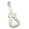 Musical Instrument Shaped Zinc Alloy Pendants, Guitar, plated nickel, lead & cadmium free Approx 1.5mm 