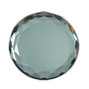 Faceted Glass Cabochon, Coin 