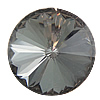 Botón de caña cristal, Vidrio, Moneda, facetas, más colores para la opción, 27x19mm, agujero:aproximado 3.5mm, Vendido por UD