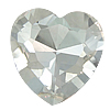 Glass Shank Button, Heart, faceted Approx 3.5mm 