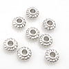 Sterling Silver Spacer Beads, 925 Sterling Silver, Flower, plated 5mm 