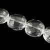 Flache runde Kristall Perlen, handgemachte facettiert, mehrere Farben vorhanden, 20x9mm, Bohrung:ca. 1.5mm, Länge:16 ZollInch, 20PCs/Strang, verkauft von Strang