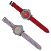 Women Wrist Watch, Zinc Alloy, with Glass & Silicone, platinum color plated, with rhinestone 50mm Inch 