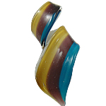 Кулоны Лэмпворк ручной работы, Закрученная форма, Связанный вручную, закрученные, Много цветов для выбора отверстие:Приблизительно 9.5mm, продается PC