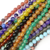 Mixed Agate Beads, Round, natural Approx 15 Inch  