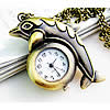 Watch Necklace, Zinc Alloy, Dolphin Approx 31 Inch 