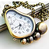 Collar De Reloj, aleación de zinc, Huella, longitud:aproximado 31 Inch, Vendido por Sarta