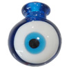 Lampwork Parfümflasche, böser Blick- Muster, 22x26x15mm, Bohrung:ca. 5.5mm, verkauft von PC