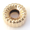 perles ondulés remplies d'or, Doublé or, rondelle, 14K rempli Environ 1.5mm, Vendu par PC