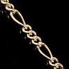 Cadena Chapada en Oro, Oro-llenado, 14K gold-filled & cadena Figaro, 3x1.2x0.2mm, 1x0.2mm, Vendido por Yarda