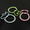Friendship Bracelets, Nylon, with Brass, woven, adjustable, mixed colors, 4-10mm, 8mm Approx 4-12 Inch 