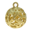 Zinc Alloy Hollow Pendants, Round, flower pattern, nickle, lead & cadmium free, 25x31mm, Hole:Approx 3MM , Sold by PC