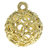 Zinc Alloy Hollow Pendants, Round, twist round pattern, nickel, lead & cadmium free, 19x22mm, Hole:Approx 2MM , Sold by PC