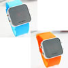 LED Light Watch, Zinc Alloy, with Glass & Silicone, platinum color plated 29mm Approx 9.4 Inch 