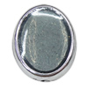 Schmelz Acryl Perlen, oval, Emaille, keine, 16x20x6mm, Bohrung:ca. 2mm, verkauft von PC