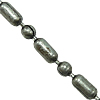 Iron Ball Chain, plated nickel free, 1.5mm 