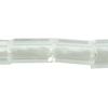 2 Perles de rocaille de verre taillé, perles de rocaille en verre, Corne hexagonale, multiple tailles pour le choix, blanc, Vendu par sac