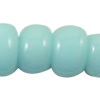 Opaque Glass Seed Beads, Slightly Round blue 