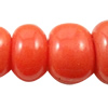 Opaque Glass Seed Beads, Slightly Round red 