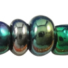 Perles de verre d'Arc en ciel, perles de rocaille en verre, Légèrement rond, coloré, couleur solide, multicolore, Vendu par sac