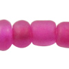 Matte Glass Seed Beads, Round rose pink 