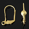 Brass Lever Back Earring Wires, plated, with loop Approx 2mm 