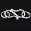 Sterling Silver S Hook Clasp, 925 Sterling Silver, plated Approx 3.8mm 