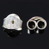 925 Sterling Silver Tension Ear Nut, plated Approx 1.2mm 