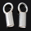 Sterling Silver End Caps, 925 Sterling Silver, Tube, plated Approx 2.2mm 