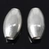 Sterling Silver Beads, 925 Sterling Silver, Oval, plated Approx 1.3mm 