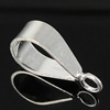 Sterling Silver Loop Bail, 925 Sterling Silver, plated, with loop Approx 2.5mm 