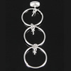 Sterling Silver Earring Drop Component, 925 Sterling Silver, Donut, plated 0.7mm Approx 1.7mm 