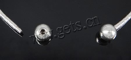 Пандора мяч конец манжеты ожерелье, нержавеющая сталь, разный размер для выбора, оригинальный цвет, длина:16 дюймовый, продается PC