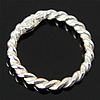Связывание стерлингового серебра кольцо, Серебро 925 пробы, Кольцевая форма, Другое покрытие, закрученные, Много цветов для выбора продается PC