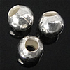 Sterling Silver Beads, 925 Sterling Silver, Drum, plated Approx 1.2mm 