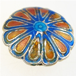 Smooth Cloisonne Beads, Flower 