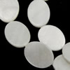 Natural Freshwater Shell Beads, Oval Approx 1mm Approx 15 Inch, Approx  