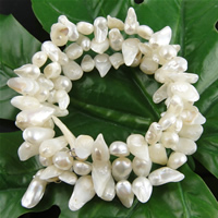 Perlas cultivadas de agua dulce Pulsera, 8-12mm, longitud:7.5 Inch, Vendido por Sarta