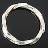 Sterling Silber Linking Ring, 925 Sterling Silber, Kreisring, plattiert, Twist, keine, 10.2x10.2x1.2mm, verkauft von PC
