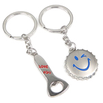 Couple Key Chain, Zinc Alloy, with enamel, for couple & enamel, lead & nickel free  .5 Inch,  3 Inch 