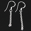 Sterling Silver Hook Earwire, 925 Sterling Silver, plated Approx 1.2mm 